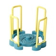 thumbnail image 3 of Escurreplatos plegable y estable para encimera de cocina y comedor. Amarillo y azul, 3 of 9