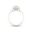 thumbnail image 4 of 1/3Ct TDW Diamond 10K White Gold Single Stone Halo Engagement Ring (I-J, I2), 4 of 5