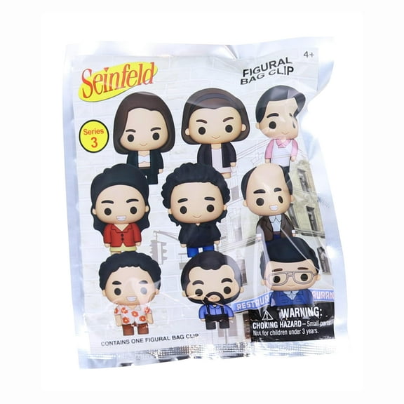 Seinfeld Series 3 3D Foam Bag Clip | 1 Random