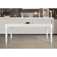 thumbnail image 2 of Home Design Reston Dining Table, White, Rectangular top, Turned legs, Rhinestone accents, Modern luxury design, Sturdy construction, Eye-catching centerpiece, 2 of 5