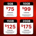 thumbnail image 2 of Tarjeta SIM Infimobile prepaga de 4G LTE y 5G con cobertura nacional en EE. UU., 2 of 6