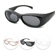 TOP-MAX Sporty Goggles, Cycling Glasses Outdoor Riding Sunglasses, Wraparound Protection Windproof (1pcs, Black)