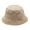 Khaki, variant on Washed Cotton Bucket Hats Packable Summer Outdoor Cap Travel Beach Sun Hat Plain Colors for Men Women