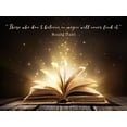 thumbnail image 2 of ArtsyQuotes 14x12 White Modern Wood Framed Museum Art Print Titled - Roald Dahl Quote: Believe in Magic, 2 of 4