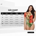 thumbnail image 4 of Picia Vibrant Amaryllis Flowers Womens One Piece Swimsuits Modest Tummy Control Bathing Suits Lace Up Slimming Swim Suit-Small, 4 of 9