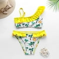 thumbnail image 2 of ZPYESWOW Kids Bathing Suits Boys 5t Swimsuit Boy Rashguard Toddler Girl Toddler Bikini Baby Clothes for Girls 6-9 Months Girl Baby 5 Year Old Girl, Yellow 5-6 Years, 2 of 8