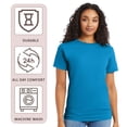 thumbnail image 6 of Crown Craze Essential-T Unisex Short Sleeve T-Shirt, 100% Cotton Comfortable Classic Fit Tee (Orange, 4XL), 6 of 6