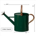 thumbnail image 6 of Gardenised 1 Gallon Galvanized Metal Watering Can with Removable Long Spout & Sprinkler Head for Indoor & Outdoor Use Ideal for Garden Flowers Potted Plants Houseplants Modern Home Accessories, Green, 6 of 6