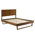 thumbnail image 4 of Modway Marlee Twin Wood Platform Bed with Angular Frame in Walnut, 4 of 11