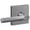 Silver, variant on Schlage Fc172-Brw-Col Custom Broadway Non-Turning Two-Sided Dummy Door Lever Set - Black