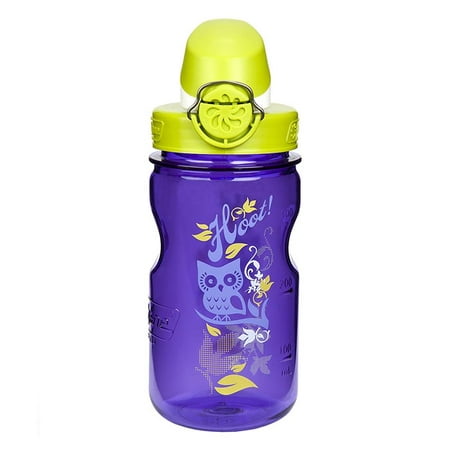 Nalgene Kids OTF Hoot Bottle (Purple/Green, 12-Ounce) -