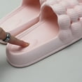 thumbnail image 5 of Anuirheih Slip on Sandals Women,Lychee Bubble Slippers Women's Spring New Style Indoor Couple's Thick Sole Feet Feel Cool Slippers Wear Outside(Pink), 5 of 9