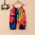 thumbnail image 4 of Toddle Sleeveless Jumpsuit with Tie-dye Pattern Printing Elastic Closure Clothing, 4 of 4