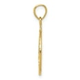 thumbnail image 2 of 14k Yellow Gold Polished and Diamond-cut Masonic Symbol Pendant Charm, 2 of 4
