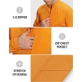 thumbnail image 5 of Grid Fleece Pullover Men Pioneer Camp 1/4 Zip Lightweight Warm, 5 of 6