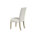 thumbnail image 3 of Jay Dining Chair Set of 2- Scalloped Details- Cream White Woven Fabric, 3 of 6