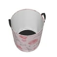 thumbnail image 3 of TEQUAN Waterproof Laundry Hampers, Cute Pink Parisian Style Pattern Clothes Storage Basket with Handle (S), 3 of 7