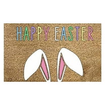 CWCWFHZH Easter Doormat Easter Eggs Rabbit Entryway Front Porch Rugs Anti-Skid Bottom Floor Indoor Outdoor Carpet for Home Patio Home Decor