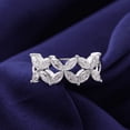 thumbnail image 2 of Oryn Jewelry 14K White Gold Plated Rings - 1.5 Ct Marquise Cut Moissanite Band - Wedding Engagement Promise Rings for Her - Proposal Jewelry Gift for Her Friend - Elegant Anniversary Ring, 2 of 4