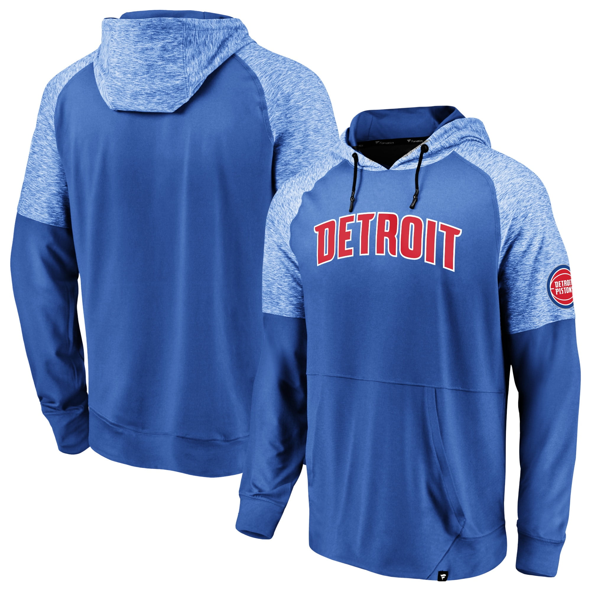 Detroit Pistons Fanatics Branded Made To Move Space Dye Raglan Pullover Hoodie Blue Walmart Com Walmart Com