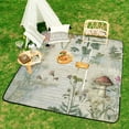 thumbnail image 6 of Bohemian Color Waterproof Picnic Blanket with Foldable Zipper, Suitable for Outdoor Use, Suitable for Travel, Camping, Beaches, Parks, Grasslands, Picnic Blanket Accessories, 6 of 7
