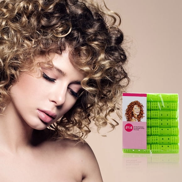 Hair Rollers Set for Salon Quality Styling DIY Home Use No Heat Curling Snap Grip Rollers