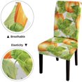 thumbnail image 4 of Halloween Dining Chair Slipcovers Removable Set of 6 Orange Pumpkins Decorative Chair Covers for Office Kitchen Dining Room, 4 of 5