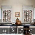 thumbnail image 2 of Paisley Design Kitchen Curtains - Vintage Tier Cafe Curtains for Bathroom Living RV Rod Pocket Window Drapes 36 Inch 2 Panels Set 28"x36" Window Treatment Tiers, 2 of 4