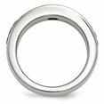 thumbnail image 2 of Edward Mirell Titanium Cable & .10ctw Dia w/ Sterling Silver Bezel 7mm Band EMR225, 2 of 6