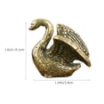 thumbnail image 2 of Retro Brass Swan Statue Home Desktop Decoration Small Brass Animal Figurine Golden, 2 of 8