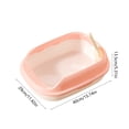 thumbnail image 3 of HOARBOEG Semi-Enclosed Cat Litter Box with Top Entry Lid and High Sides, Odor Control Covered Kitty Litter Pan with Scoop Filter for Anti Scatter, Indoor Cat Toilet Pink, 3 of 6