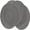 Dark gray 15inch, variant on MODANU 4 Pack Large Polypropylene Woven Placemats for Dining Table, 15 inch Round Indoor Woven Fabric Table Mats, Heat Resistant Non-Slip Weave Placemats Handmade, Gold