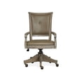 thumbnail image 3 of Bowery Hill Chaise Pivotante Entièrement Rembourrée en Gris Queue d'Aronde avec Roulettes, 3 of 8
