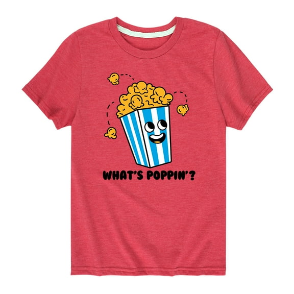 Instant Message - What's Poppin' - Toddler And Youth Short Sleeve Graphic T-Shirt
