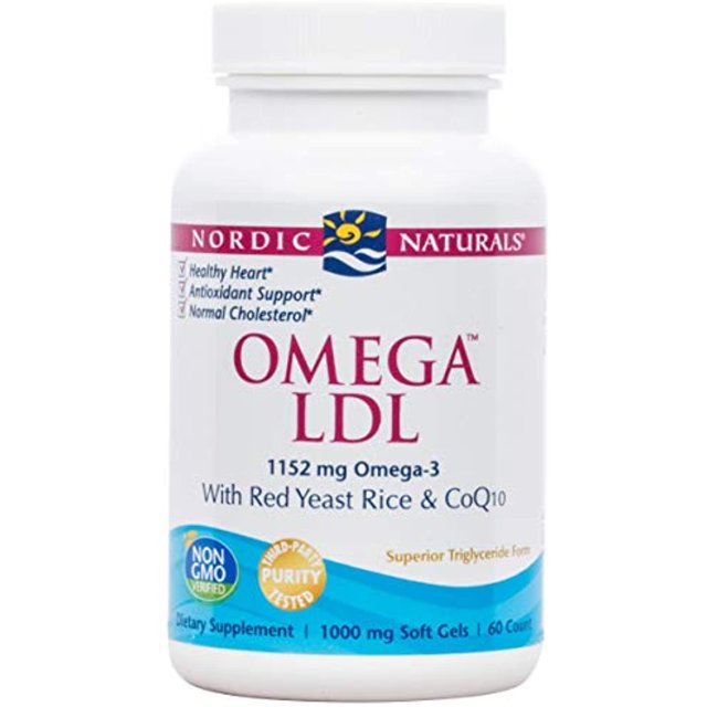 Nordic Naturals Omega LDL, with Red Yeast Rice & CoQ10, 60 Soft Gels