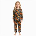 thumbnail image 2 of TOWED22 Toddler Halloween Pajamas Boys Girls Baby Pumpkin Ghost Graphic Pjs Sets Kids Snug fit 2pcs Long-Sleeve Sleepwear, 2 of 9