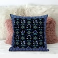 thumbnail image 2 of Amrita Sen Designs CAPL1052BrCDS-BL-18x18 18 x 18 in. Mughal Art Broadcloth Indoor & Outdoor Blown & Closed Pillow - Indigo, Green & Yellow, 2 of 5