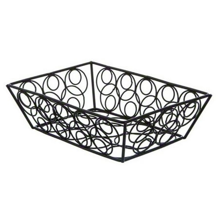 American Metalcraft Rectangular Basket - EBB59B Steel Rectangular Wire Loop-D-Loop Basket, Small, 9