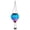 E, variant on Solar Hot Air Balloon Lantern with Flame Flickering, Glass Hot Air Balloon Solar Lantern Outdoor Waterproof Hanging Garden Light, American Flag Patriotic Decor for Patio Porch Yard
