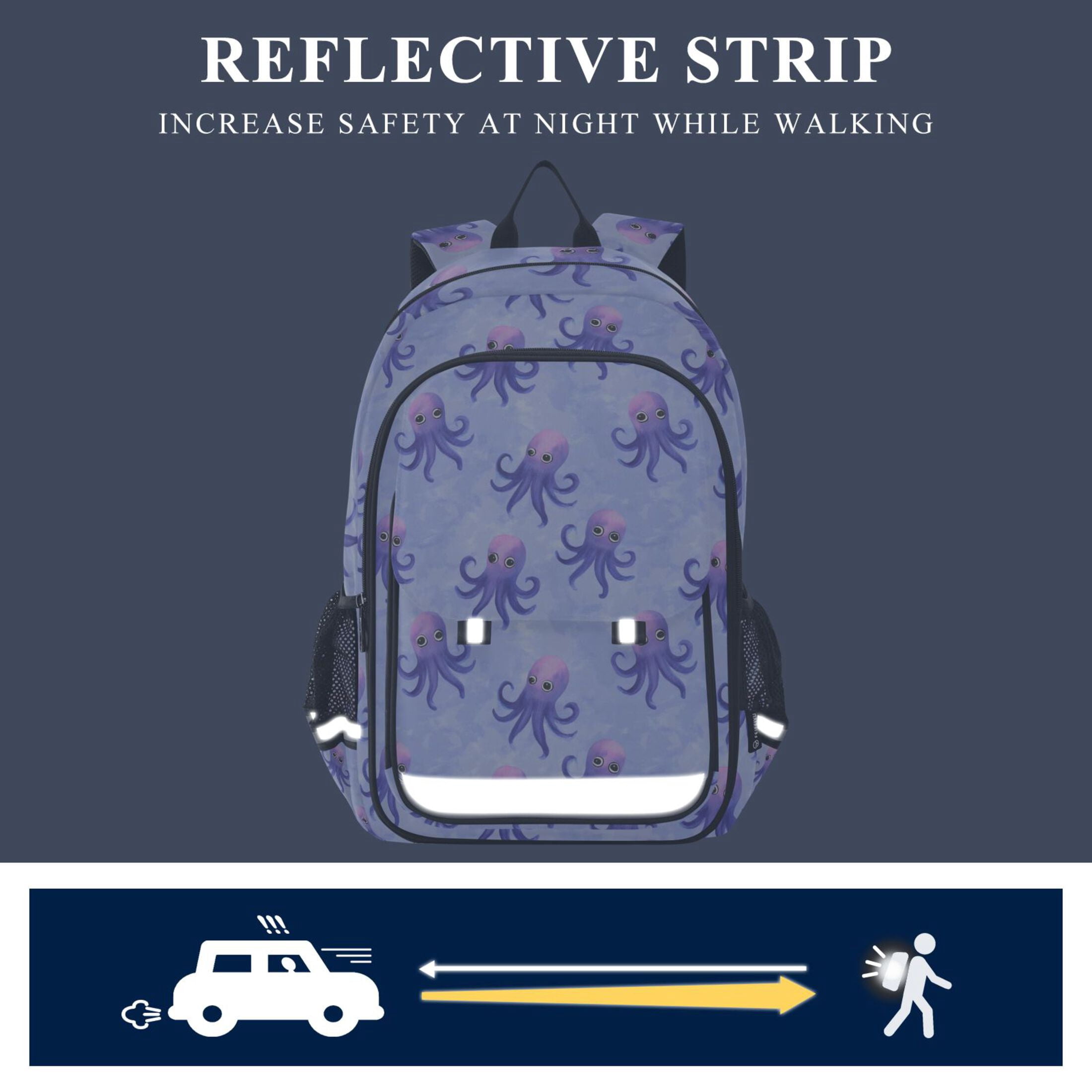 ALAZA Watercolor Octopus Laptop Backpack Purse Travel Bag Casual School Bookbag Rucksack for Women Men