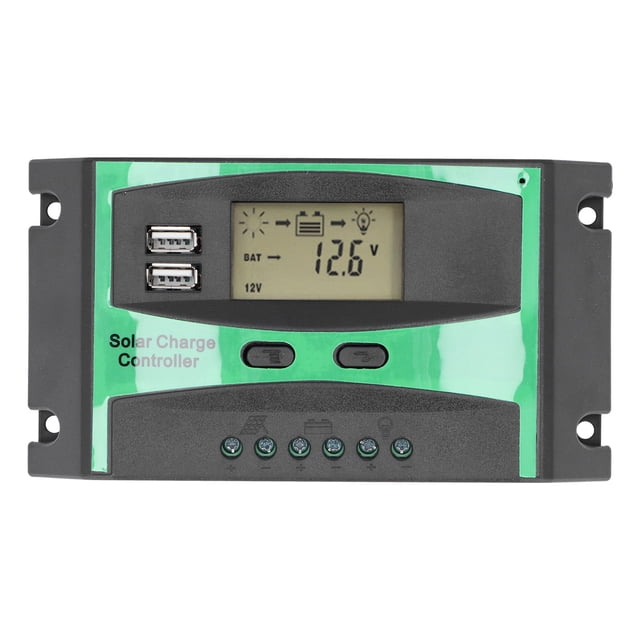 Controlador de carga solar, regulador de descarga fotovoltaica PWM, 12-24 V, 30 A, LD3024U