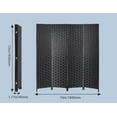 thumbnail image 7 of Folding Room Screen Dividers with 4 Panels Wood Mesh Woven Design Privacy Screens for Indoors Portable High Fiber Partition Screen Free-Standing for Home Office Bedroom Living Room, 7 of 7