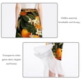 thumbnail image 2 of Orange Elegant Chiffon and Polyester Women's Summer Beach Dresses and Skirts, 2 of 6