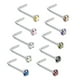 thumbnail image 4 of 10pcs Chic Ronda 1.5mm-3mm CZ Anillo de acero inoxidable de cristal en Sunnimix aros de cabeza, 4 of 6