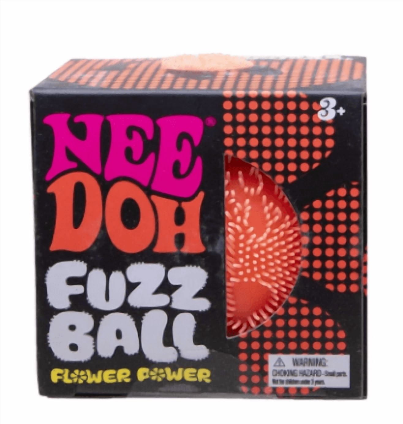 Nee Doh Fuzz Ball Flower Power Novelty Fidget Toy, (1 Piece, Color May Vary), Children Ages 3+