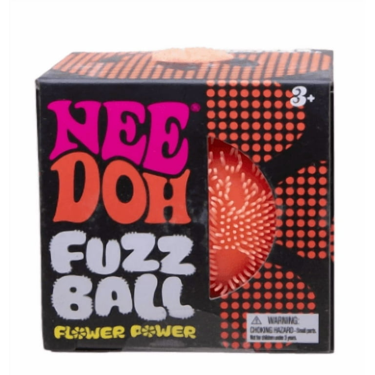 Nee Doh Fuzz Ball Flower Power Novelty Fidget Toy, (1 Piece, Color