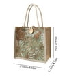 thumbnail image 3 of Willtoo Small Tote Bags for women, Multi-Color Canvas Handbags with Button Closure, Art Painting Purses Personalized Bento Bags Grocery Shopping Bags, 3 of 6