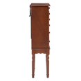 thumbnail image 4 of Powell Lightly Distressed "Deep Cherry" Jewelry Armoire, 4 of 26