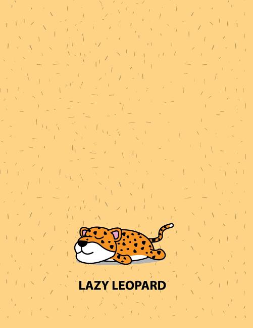 Wrapping paper Lazy Leopard