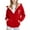 1#Red, variant on Kiijoy Toddler Girls Hooded Jacket Winter Warm Dandelion Outerwear Coat, Sizes 4-5